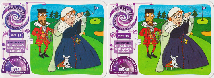 Yoyo Bear Time Travel Card Variants
